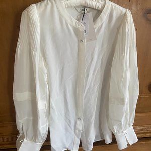 Joie Irvy Long Sleeve Silk Blouse